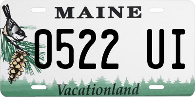 ME license plate 0522UI