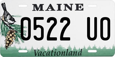 ME license plate 0522UO
