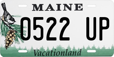 ME license plate 0522UP
