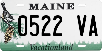 ME license plate 0522VA