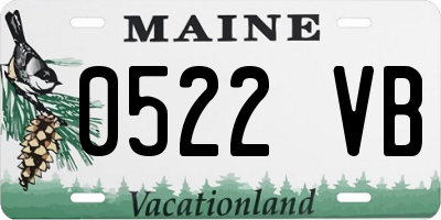 ME license plate 0522VB