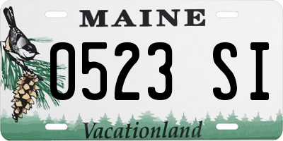 ME license plate 0523SI
