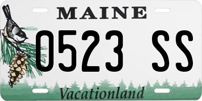 ME license plate 0523SS