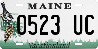 ME license plate 0523UC