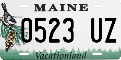 ME license plate 0523UZ