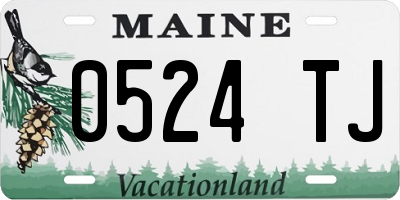 ME license plate 0524TJ