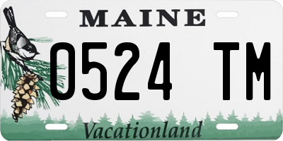 ME license plate 0524TM