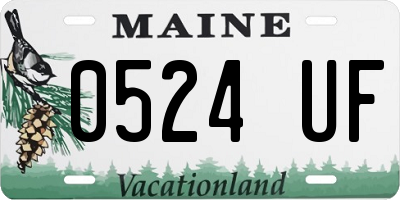 ME license plate 0524UF