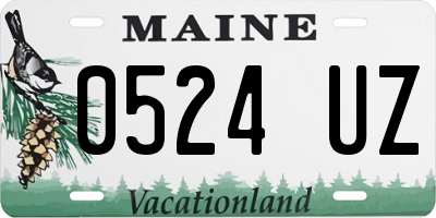 ME license plate 0524UZ