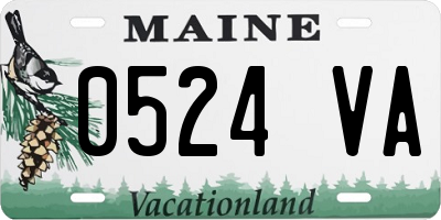 ME license plate 0524VA