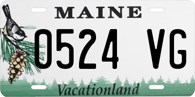 ME license plate 0524VG