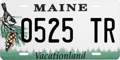 ME license plate 0525TR