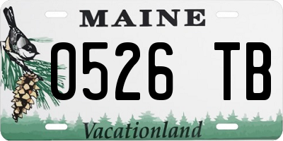 ME license plate 0526TB