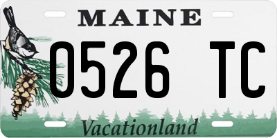 ME license plate 0526TC