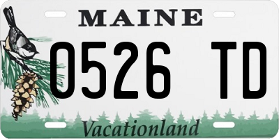 ME license plate 0526TD