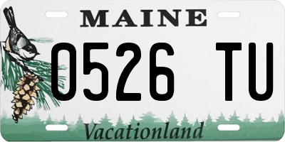 ME license plate 0526TU