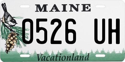 ME license plate 0526UH