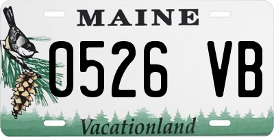 ME license plate 0526VB