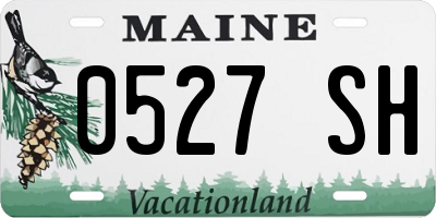 ME license plate 0527SH