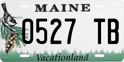 ME license plate 0527TB