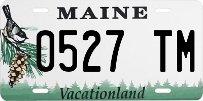 ME license plate 0527TM