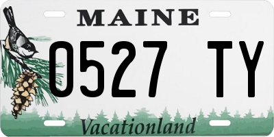 ME license plate 0527TY