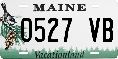 ME license plate 0527VB