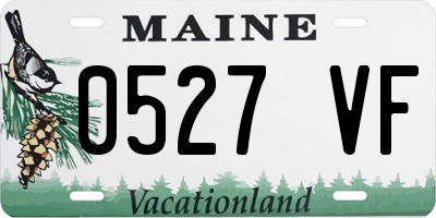 ME license plate 0527VF