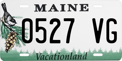 ME license plate 0527VG