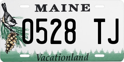 ME license plate 0528TJ
