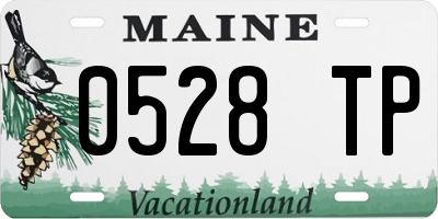 ME license plate 0528TP
