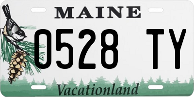 ME license plate 0528TY