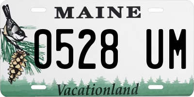 ME license plate 0528UM