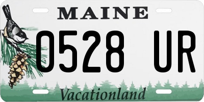 ME license plate 0528UR