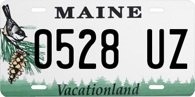 ME license plate 0528UZ