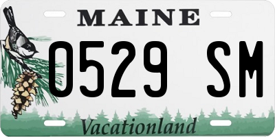 ME license plate 0529SM