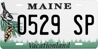 ME license plate 0529SP