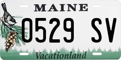 ME license plate 0529SV