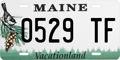 ME license plate 0529TF
