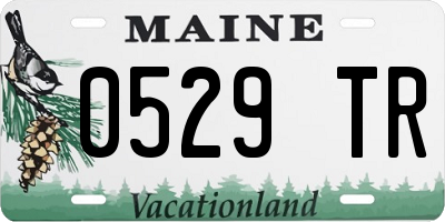 ME license plate 0529TR