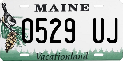 ME license plate 0529UJ
