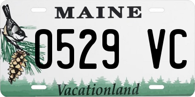 ME license plate 0529VC