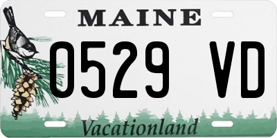 ME license plate 0529VD