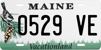 ME license plate 0529VE