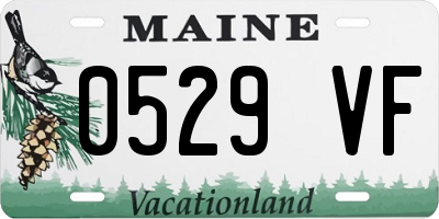 ME license plate 0529VF