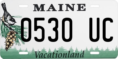 ME license plate 0530UC