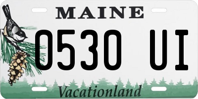 ME license plate 0530UI