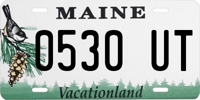 ME license plate 0530UT