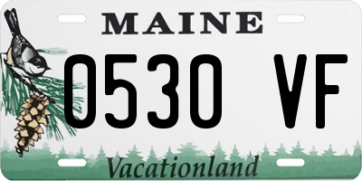 ME license plate 0530VF