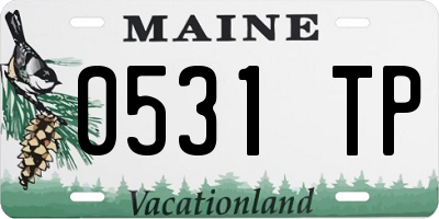 ME license plate 0531TP